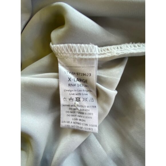 Fashion Nova XL Grey & White Tie-Dye Button-Up Long Sleeve Shirt Y2K Boho Hippie - Picture 4 of 7